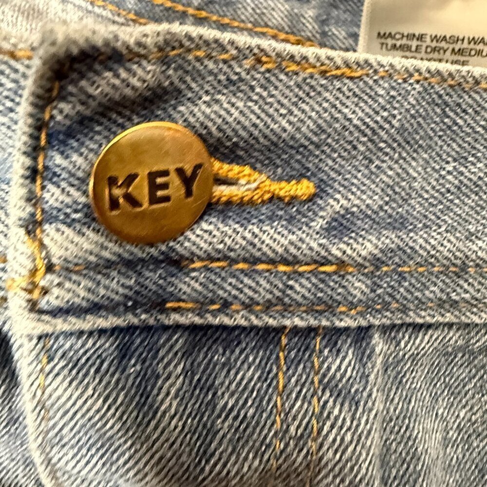 Key Jeans 38x32 Men's Straight Leg Denim Jeans- Vintage - Picture 9 of 9